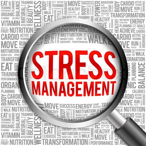 Stress Management word cloud with ... | Stock image | Colourbox