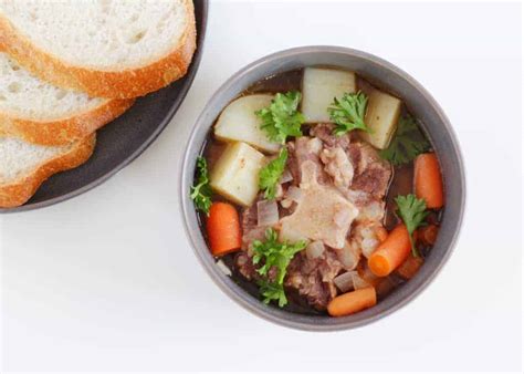 This Simple Slow Cooker Oxtail Soup is hearty and tender!