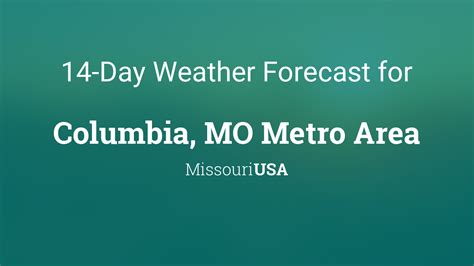 Columbia, MO Metro Area, Missouri, USA 14 day weather forecast