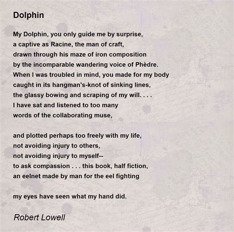 Dolphin - Dolphin Poem by Robert Lowell