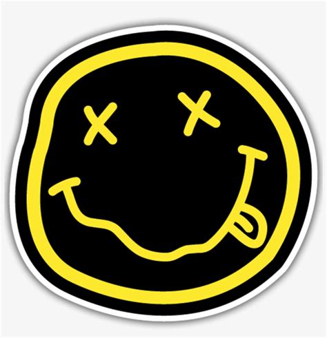 Logo Sticker Design By Nirvana - Nirvana Smiley Png PNG Image ...