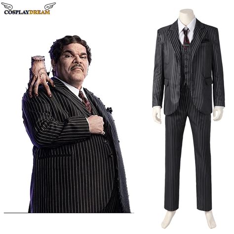 Wednesday Addams Cosplay Gomez Addams Costume Uniform Halloween Outfit Men Coat/shirt/vest/pant ...