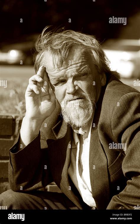Sad old man Stock Photo - Alamy