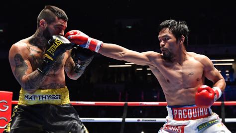 Manny Pacquiao gets TKO win vs. Lucas Matthysse