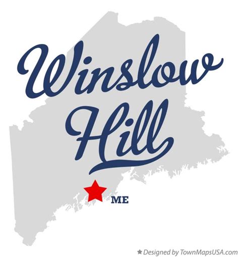 Map of Winslow Hill, ME, Maine