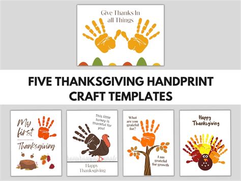 Thanksgiving Handprint Art Thanksgiving Activity Handprint - Etsy