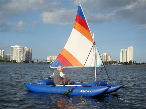 Inflatable Sail Catamaran Frameless Cataraft Pontoon Auctions - Buy And ...