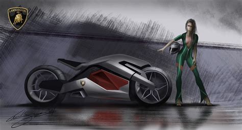 ArtStation - Lamborghini motorcycle concept sketch