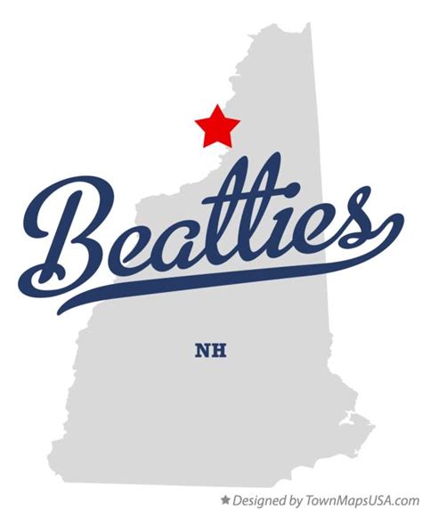 Map of Beatties, NH, New Hampshire