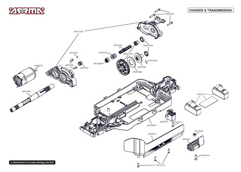 Arrma Granite Mega 4WD 4x4 Parts Exploded View (4202V3T1) — Adventure ...