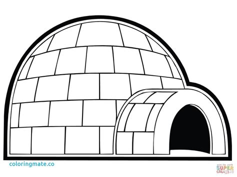 Igloo Coloring Pages Free Coloring Library avec Coloriage Igloo ...