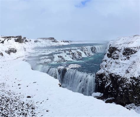 Gullfoss in the Winter (OC) [2288 x 1920] : r/EarthPorn