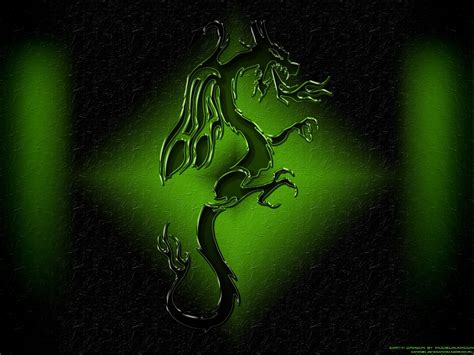 Glowing Green Dragon Fantasy HD Wallpaper