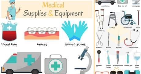 Medical Supplies and Equipment Names in English • 7ESL