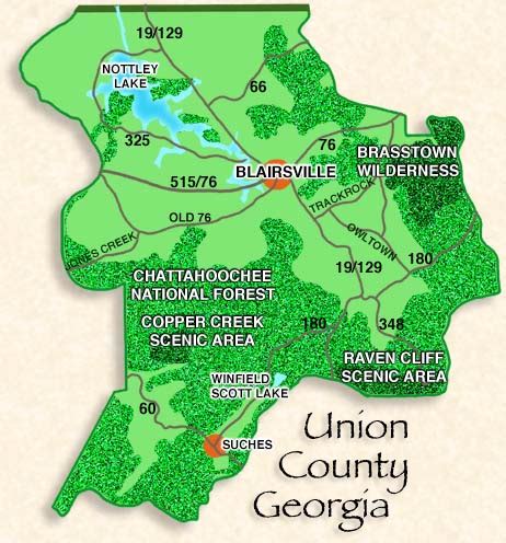 Blairsville, Suches and Union County in the North Georgia Mountains