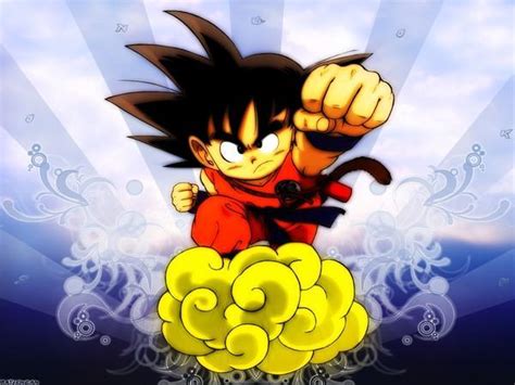 Kid Goku On Flying Nimbus - Kid Goku Photo (29919420) - Fanpop
