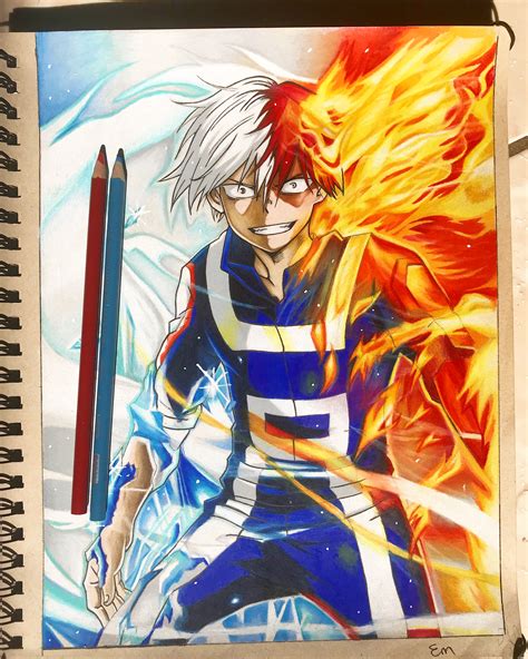 My epic drawing of todoroki I have more drawings below in the link in the comments 👇👇👇👇👇👇👇 : r ...