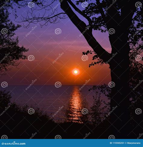 Colorful Sunrise stock image. Image of colorful, lake - 115945251