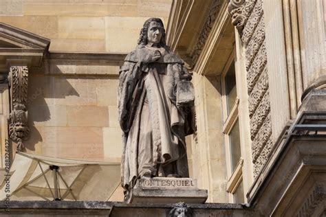 Charles-Louis, Baron de Montesquieu (1689-1755) statue on the Louvre ...