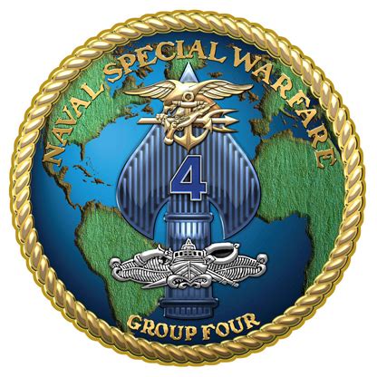 Naval Special Warfare Group Four (4) all metal Sign 16" Round | North ...