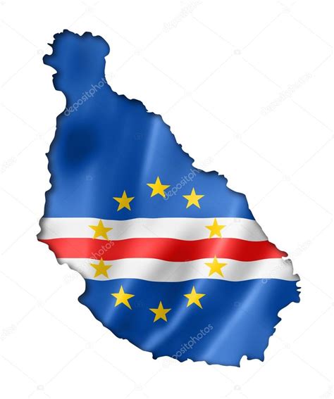 Cape Verde Flag Map