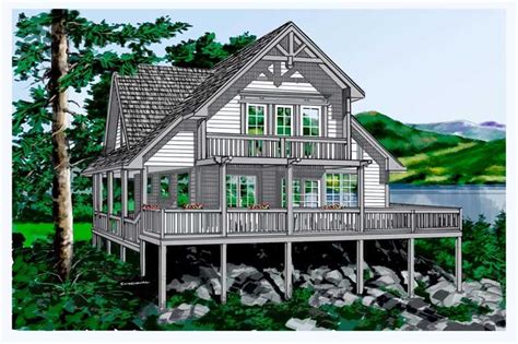 Lake Cabin House Plan Bedrms, Baths 1333 Sq Ft #160-1011 ...