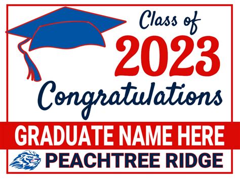 Peachtree Graduation Signs | FREE SHIPPING | A Better Sign