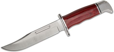 Buck 119 Special RMEF Hunting Knife 6" Blade, Cherrywood Handles, Nylon Sheath - KnifeCenter ...