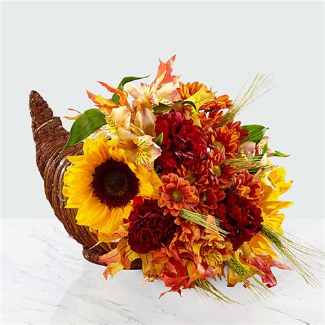 Fall Harvest™ Cornucopia - Flower Den Florist | Northern Virginia