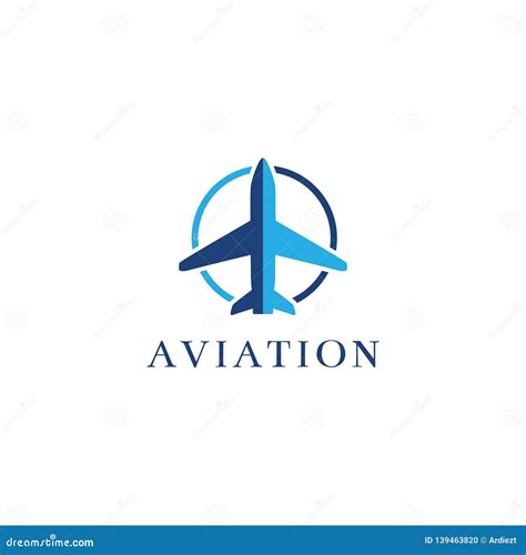 Aviation Logo, Plane Logo Design. Simple Flat Vector Illustration Stock Vector - Illustration of ...