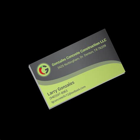 Concrete Construction Business Card design | Business Card Design Contest | Brief #577726