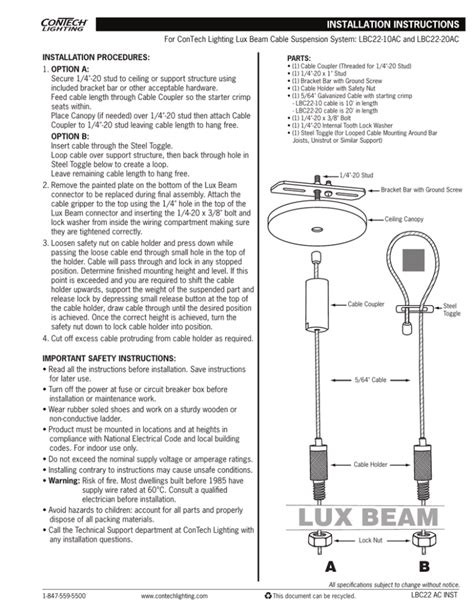 Contech Lighting Lux Beam | Shelly Lighting