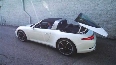 2015 Porsche Targa 991 911 - Roof Mechanism in Operation - Porsche Exchange - YouTube