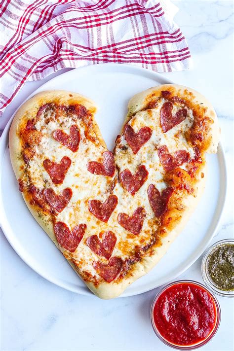 Heart Shaped Pizza (Perfect for Valentine's Day) - Kathryn's Kitchen