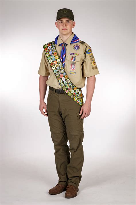 Scout Merit Badge Sash Placement