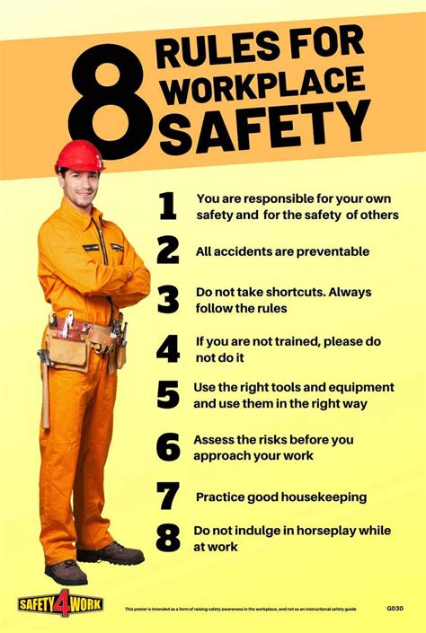 G030- General Workplace Safety Poster – Safety4Work