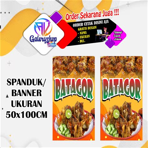 Jual spanduk banner,plang jualan batagor ajib jajanan motor dll ...