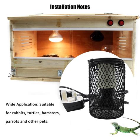 Ceramic Pet Heating Lamp Set With Safety Cage For Reptiles Chickens - Free Shipping Worldwide