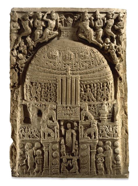 Amaravati, two-sided drum-slab (front), 2nd century CE (British Museum ...