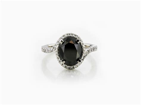 Bespoke-black-diamond-halo-ring - TheJewelleryWorkshop