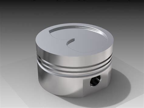 Piston head free 3D model | CGTrader