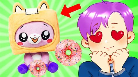 BABY FOXY'S FIRST DONUT! (SECRET LANKYBOX VIDEO!) - YouTube