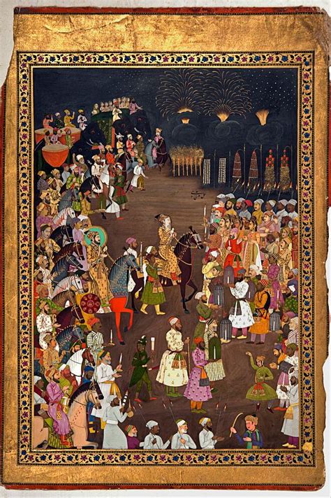 The marriage procession of Dara Shikoh Painting by Unknown | Fine Art America