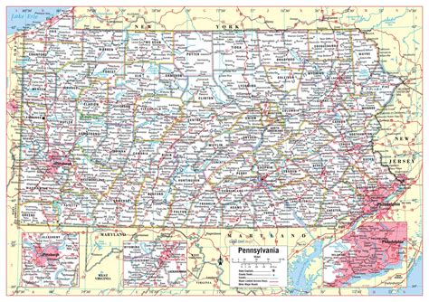 Pennsylvania County Map Printable 1880 (entered 1879) Map Locations: