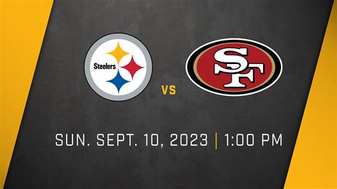 Pittsburgh Steelers vs. San Francisco 49ers - Acrisure Stadium in ...