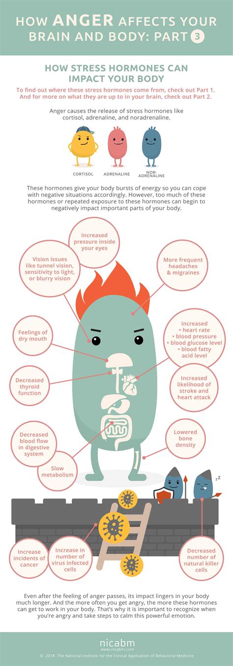 How Anger Affects Your Brain and Body [Infographic - Part 3] - NICABM | Understanding anger ...