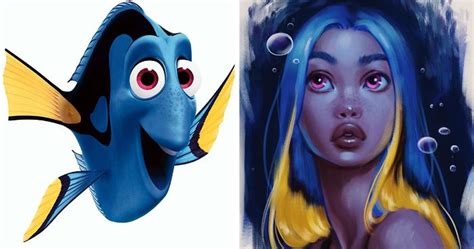 This Artist Turns Disney Animals Into Humans Using Her Own Unique Style | Bored Panda