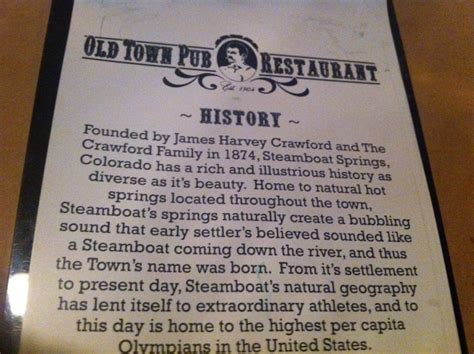 Old Town Pub and Restaurant - 14 Photos & 86 Reviews - Pubs - 600 S Lincoln Ave - Steamboat ...