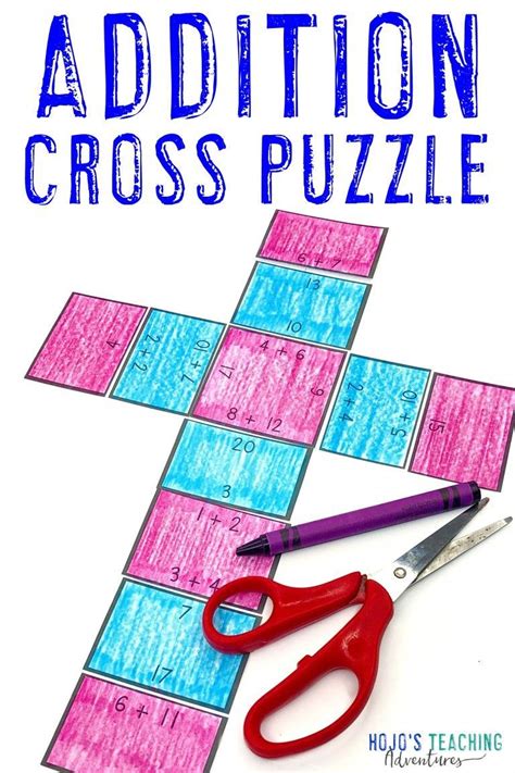 FREE Cross Puzzles for Basic Math Facts - HoJo's Teaching Adventures, LLC | Math facts, Basic ...