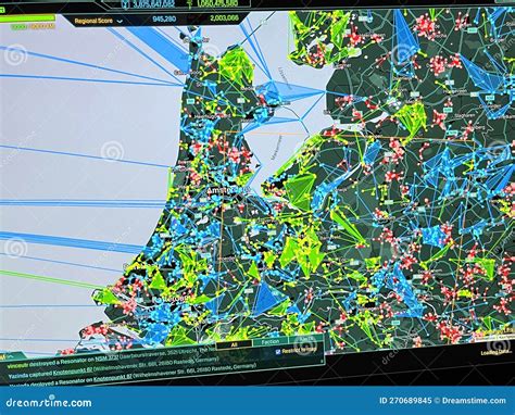 Ingress Prime Intel Map Showing the Netherlands Editorial Image - Image ...